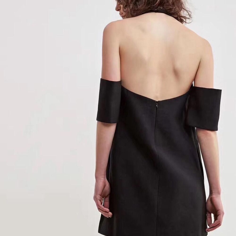 C/MEO Collective Black halter neck mini dress - Picture 2 of 7